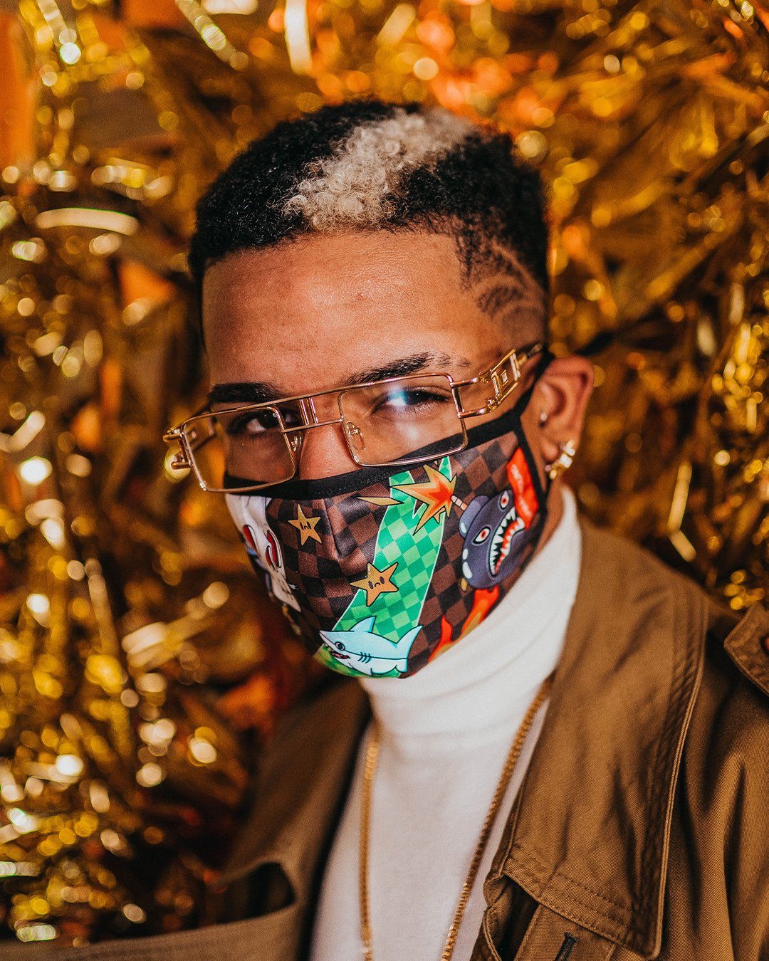 WTF THUNDER SHARK FACE MASK